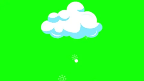 Cloud Floating Transparent Background Animation Stock Footage 341328515
