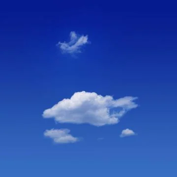 Cloud a floating white cloud in the blue sky like a fish Copyright: xZoona... Foto stock
