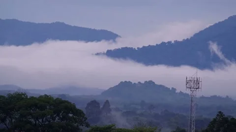 Cloud flow and mountain 스톡 동영상 51297811