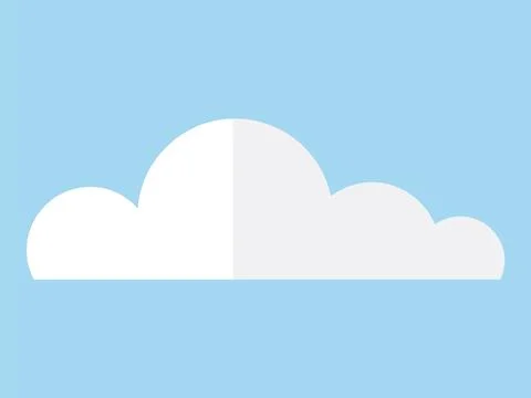 Cloud. Fluffy clouds ascend, creating cloudscape seems lifted from fairy tale Stock Illustration