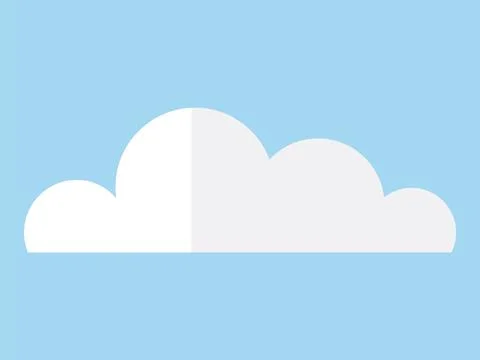 Cloud. Fluffy clouds decorate heavens, contributing to ever-changing cloudsca 库存插图