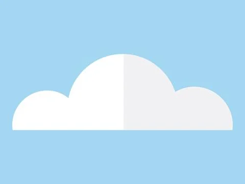 Cloud. Fluffy cumulus clouds dot sky, reflecting ever-changing climate 스톡 일러스트