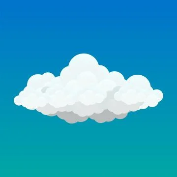Cloud fluffy white in blue sky Ilustración de archivo