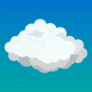 Cloud fluffy white in blue sky Ilustración de archivo
