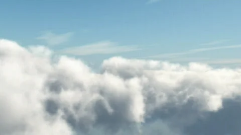 Cloud fly through 1 Stock Footage