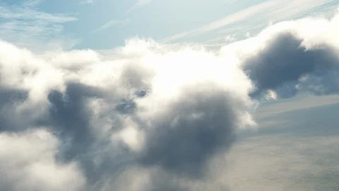 Cloud Fly through clouds 6 UHD 4K Stock Footage 91792665
