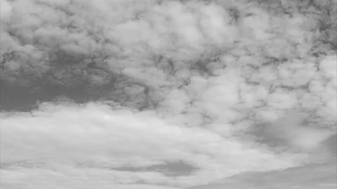 Cloud fly through the sky black and white timelapse Stock Footage 87211527