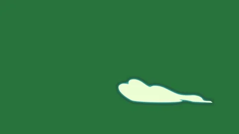 Cloud Flying Isolated Green Screen Stock Video Stock Footage 338017303