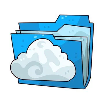 Cloud Folder illustration Stock Illustration