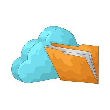 Cloud Folder illustration Stock Illustration
