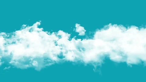 Cloud footage moving across a bright vibrant teal sky background Video stock 335387403