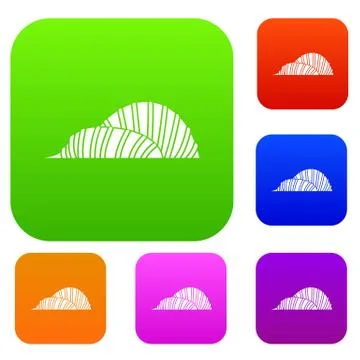 Cloud Forest and Flower Dome, Singapore set collection Ilustración de archivo