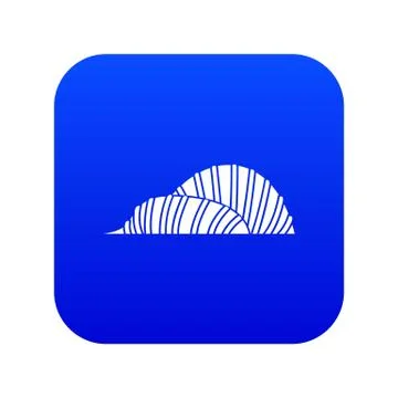 Cloud Forest and Flower Dome, Singapore icon digital blue Ilustración de archivo