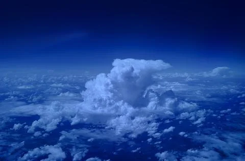 Cloud Formation Above the Earth Stock Photos