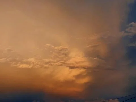 Cloud formation coloring the sky with clouds Stock Photos
