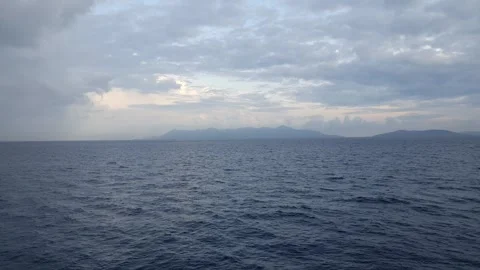 Cloud formation over the eastern Indonesian sea Stock Footage 293995947