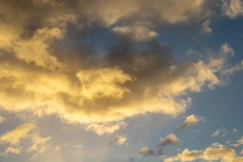 Cloud formations after a stormy night Stock Photos