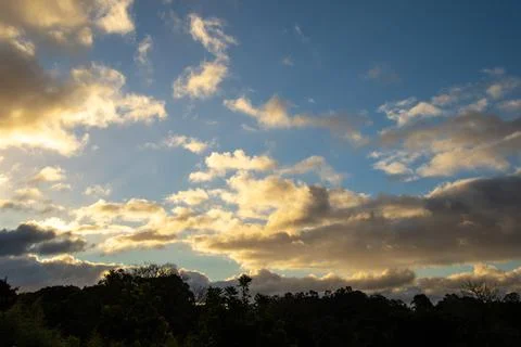 Cloud formations after a stormy night Stock Photos