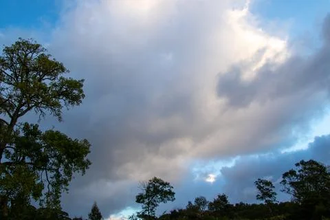 Cloud formations after a stormy night Stock Photos
