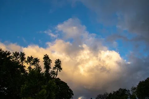 Cloud formations after a stormy night Stock Photos