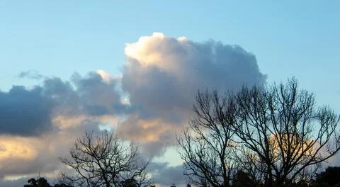 Cloud formations after a stormy night Stock Photos