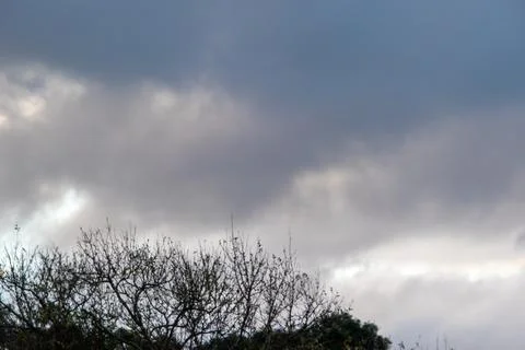 Cloud formations after a stormy night Stock Photos