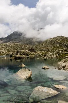 Cloud Formations and a Lake Stock Photos
