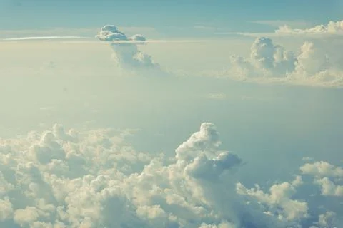 Cloud formations in between clouds Stock Photos