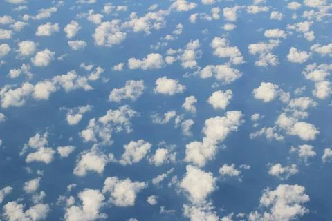A Cloud formations seen from the plane Stock Photos
