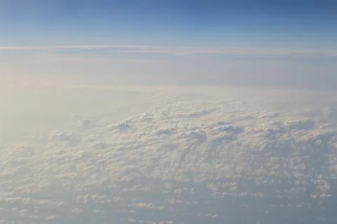 A Cloud formations seen from the plane Stock Photos