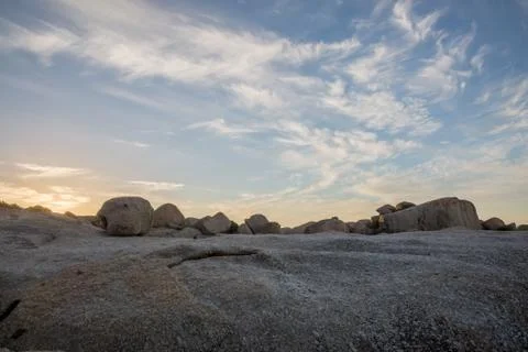 Cloud formations at sunset Stock Photos