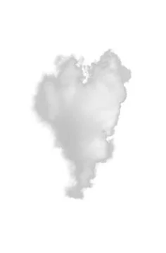 Cloud forming a heart shape on blue sky background Photos