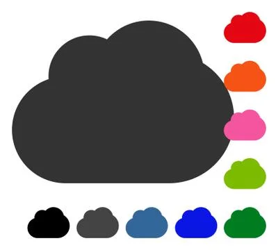 Cloud Framed Icon Ilustración de archivo