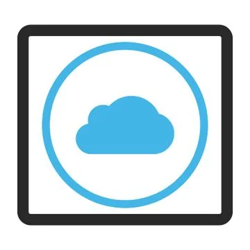 Cloud Framed Vector Icon 스톡 일러스트