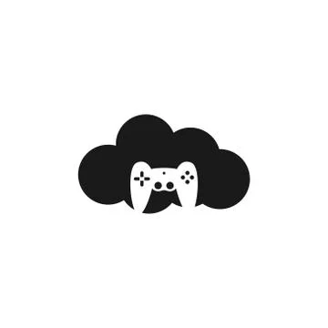 Cloud game pad vector design illustration Stock Illustration