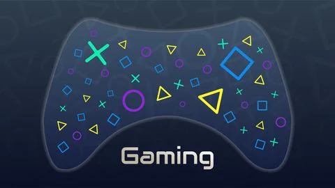 Cloud gaming concept, modern technologies. Illustrazione stock