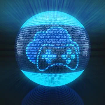 Cloud gaming icon Stock Illustration