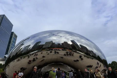 Cloud gate (the bean) chicago Stock Photos