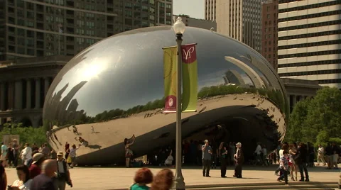 Cloud Gate The Bean Stock Footage 42576273