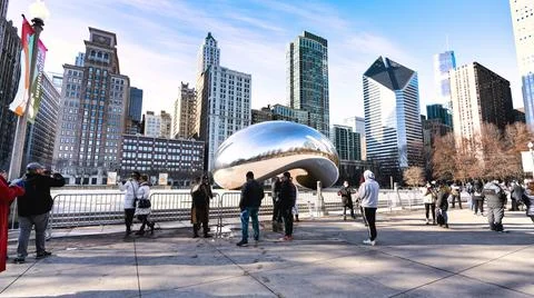 Cloud Gate (Chicago Bean) Stock Photos