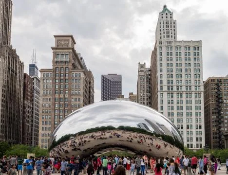 The Cloud Gate in Chicago Fotos de archivo