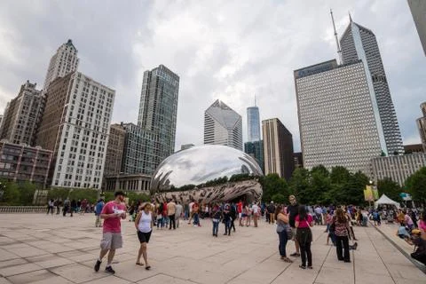The Cloud Gate in Chicago 写真素材