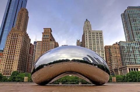 Cloud Gate in Chicago 스톡 사진