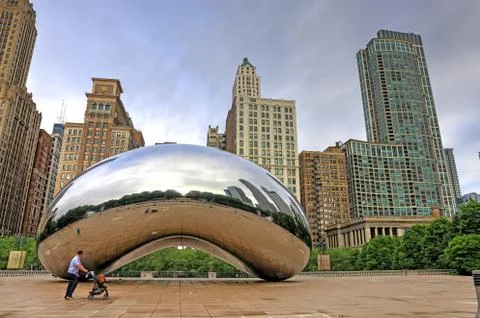 Cloud Gate in Chicago 写真素材