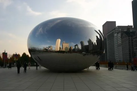 Cloud Gate With Seams Stock Photos