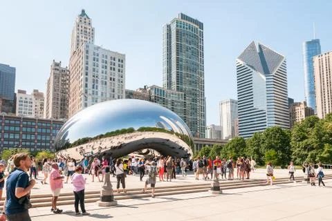 Cloud Gateat ai Chicago's Millennium Park Stock Photos