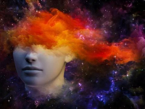 Cloud Girl Stockillustratie