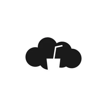 Cloud glass vector design illustration Stock Illustration