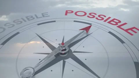 Cloud glint initiating compass arm rotating clockwise while camera pulling back Stock Footage 321099470