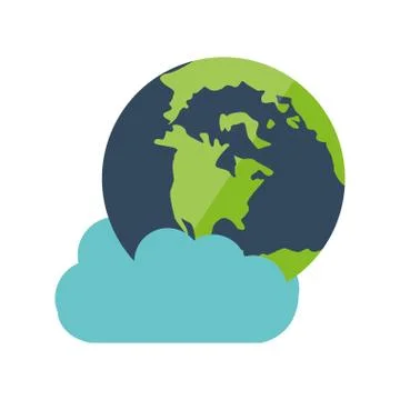 Cloud global technology computing design 스톡 일러스트